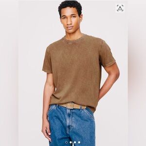 BANANA REPUBLIC MENS SOFT WASH TEE / WHISKEY